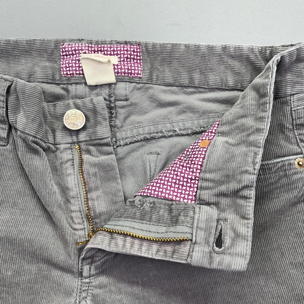 J.Crew Corduroy Pants Bootcut Gray Casual Everyday Comfort 28S Fits 30" Western - Picture 7 of 9